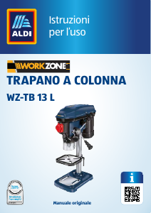 Manuale Workzone WZ-TB 13 L Trapano a colonna da banco