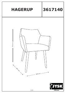 Mode d’emploi JYSK Hagerup Chaise