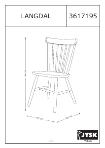 Εγχειρίδιο JYSK Langdal Καρέκλα