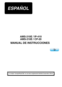Manual de uso Juki AMS-210E Máquina de coser