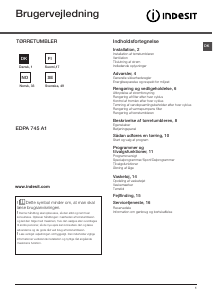 Bruksanvisning Indesit EDPA 745 A1 ECO Tørketrommel