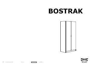 Bruksanvisning IKEA BOSTRAK Garderobeskap
