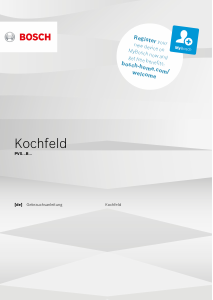 Bedienungsanleitung Bosch PVS63KBB5R Kochfeld