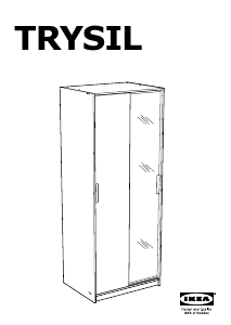 Manual IKEA TRYSIL (79x61x202) Wardrobe