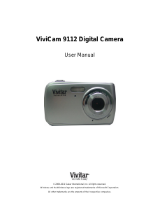 Handleiding Vivitar ViviCam 9112 Digitale camera