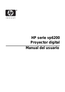 Manual de uso HP vp6200 Proyector