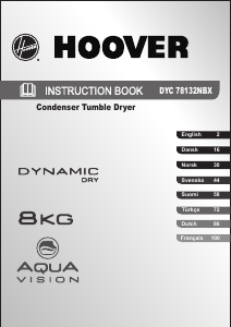 Handleiding Hoover DYC 78132 NBX Wasdroger