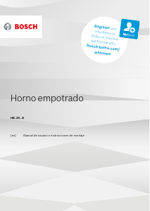 Manual de uso Bosch HBG539BB6B Horno