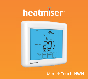 Handleiding Heatmiser Touch-HWN Thermostaat