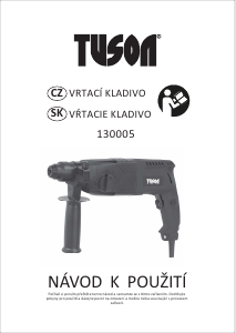 Návod Tuson 130005 Príklepová vŕtačka