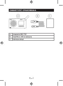 Instrukcja Sencor SRD 7757BK Radio