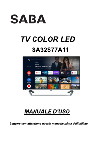 Manuale SABA SA32S77A11 LED televisore