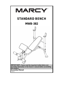 Manual Marcy MWB-382 Multi-gym