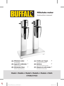 Manuale Buffalo CT938 Frullino per frappè