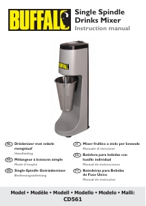 Manual Buffalo CD561 Misturador de bebidas