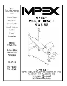 Manual Impex MWB-356 Multi-gym