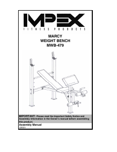 Handleiding Impex MWB-479 Fitnessapparaat