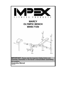 Handleiding Impex MWB-715N Fitnessapparaat