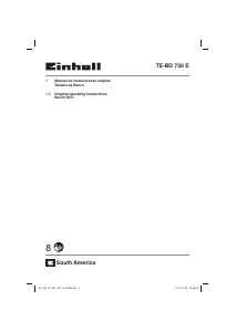 Manual de uso Einhell TE-BD 750 E Taladro de columna