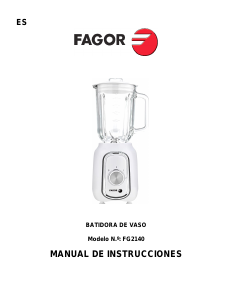 Manual de uso Fagor FG2140 Batidora