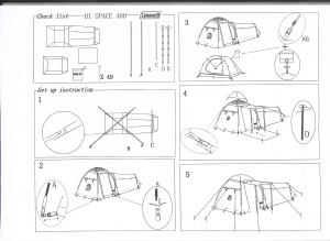 كتيب Coleman Bi Space 400 خيمة