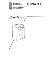 Manual Candy C 634 XT Washing Machine