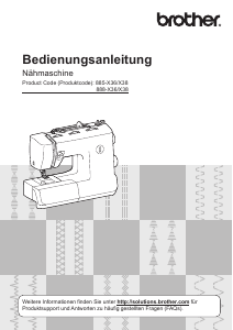 Bedienungsanleitung Brother HF37 Nähmaschine