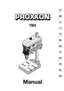 Manual de uso Proxxon TBH Taladro de columna
