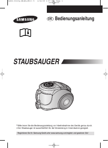 Bedienungsanleitung Samsung SC8550 Staubsauger