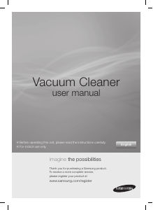 Manual Samsung SC86H0 Vacuum Cleaner