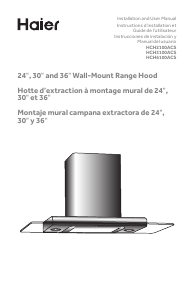 Manual de uso Haier HCH2100ACS Campana extractora