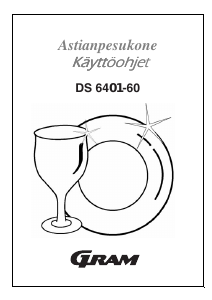 Käyttöohje Gram DS 6401-60 Astianpesukone