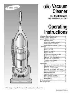 Mode d’emploi Samsung SU8563 Aspirateur