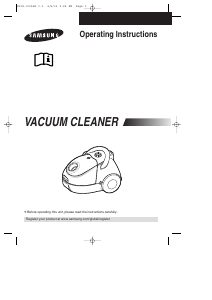Manual Samsung VC-5814V Vacuum Cleaner