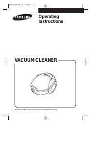 Manual Samsung VC-6313 Vacuum Cleaner