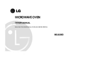 Manual LG MS-283MD Microwave