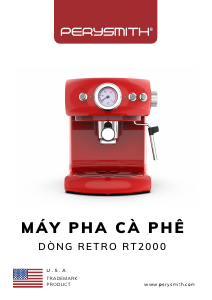 Hướng dẫn sử dụng PerySmith RT2000 Máy pha cà phê Espresso