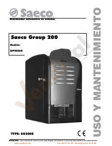 Manual de uso Saeco SG200E Máquina de café
