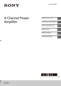 Manuale Sony XM-4ES Amplificatore auto