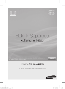 Kullanım kılavuzu Samsung VCDC15QH Elektrikli süpürge