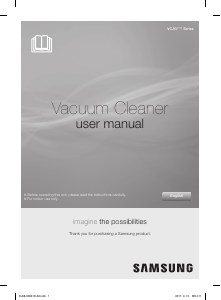 Manual Samsung VCJG07SV Vacuum Cleaner