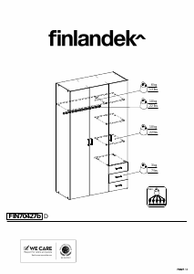 Mode d’emploi Finlandek FIN70427b Armoire