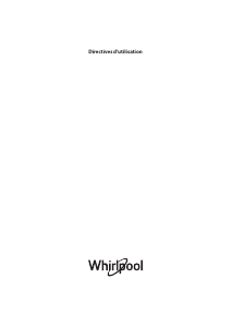 Mode d’emploi Whirlpool DE20W5252 Déshumidificateur