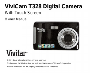 Handleiding Vivitar ViviCam T328 Digitale camera