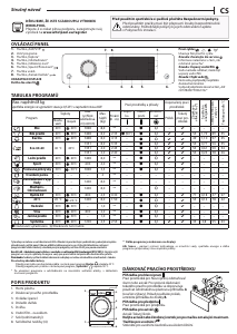 Manuál Whirlpool FFD 8458 BCV EE Pračka