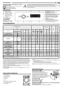 Bedienungsanleitung Whirlpool FFSBE 7458 WE F Waschmaschine