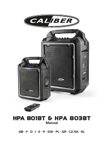 Manual Caliber HPA803BT Speaker