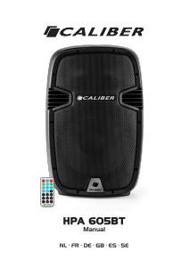 Manual Caliber HPA605BT Speaker