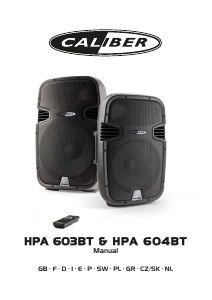 Mode d’emploi Caliber HPA604BT Haut-parleur