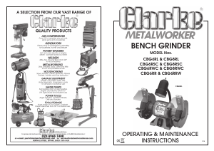 Manual Clarke CBG6RL Bench Grinder